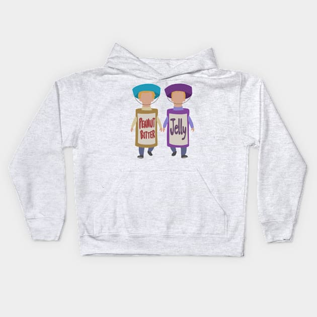 PB & J Andy and Ollie Kids Hoodie by gray-cat